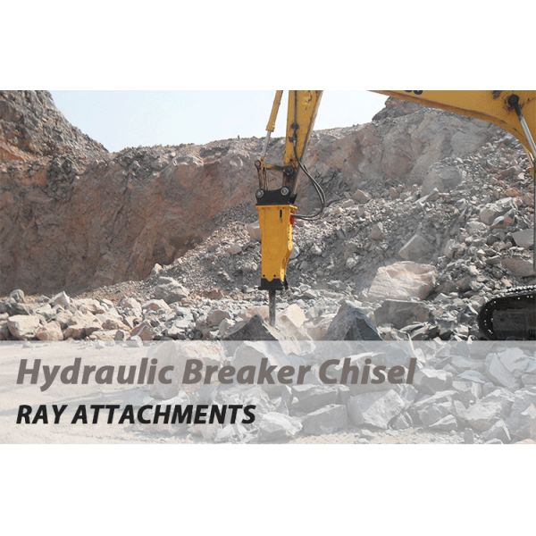 Hydraulic Rock Hammer Concrete Stone Breaker Parts Tool Round Flat Wedge Moil Point Chisel For Excavator