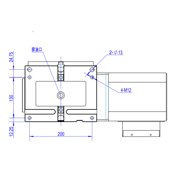 Steel Worm Gear Index Rotary Table 4 Axis For Machine Tools Accessories