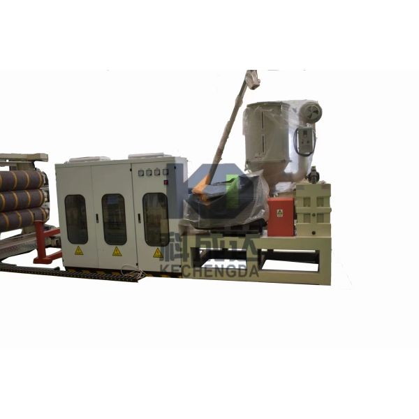 Plastic PP Hollow Sheet Extrusion Machine Single Screw