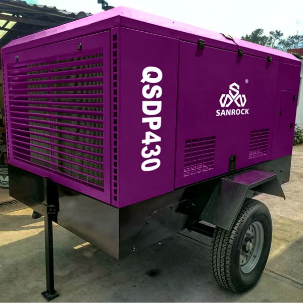 Mining Diesel Screw Air Compressor Machine Small Portable Rotary Screw Air Compressor