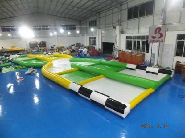 Quality Giant Zorb Collision Track / Inflatable Zor Ball Track For Sport Games for sale