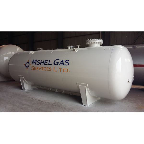 Q345R 10MT Horizontal LPG Tank , 20000 Liters Propane Gas Storage Tank