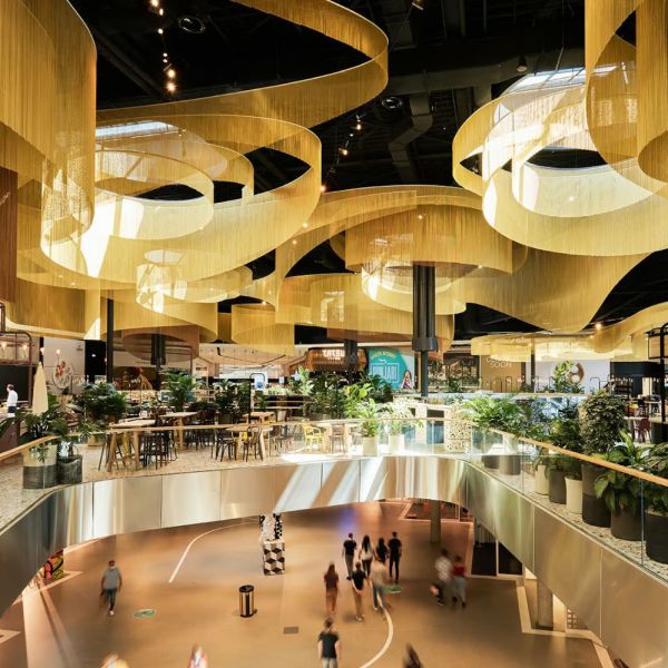 Interior / Exterior Aluminium Chain Curtain Rust Resistant For Decoration