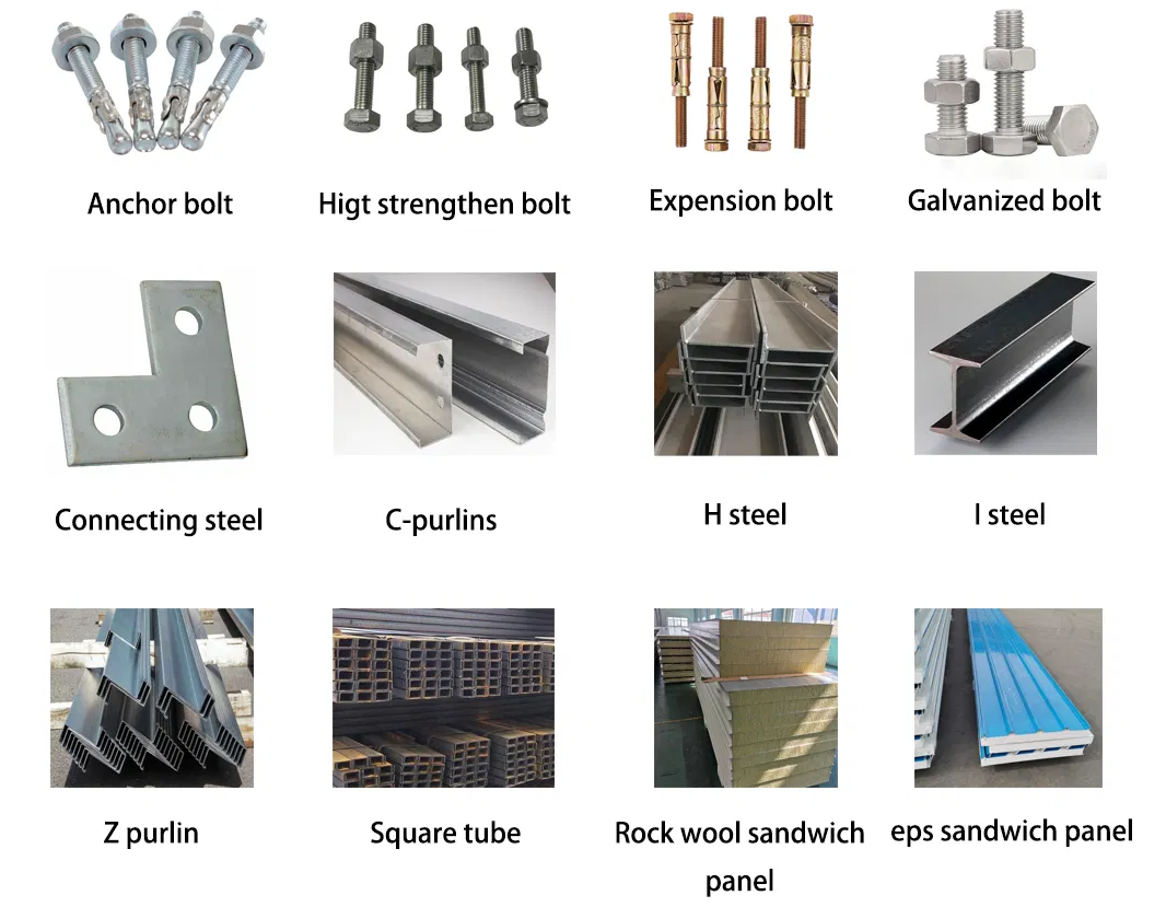 Large Span Steel Structure Warehouse Multi Story Building Construction