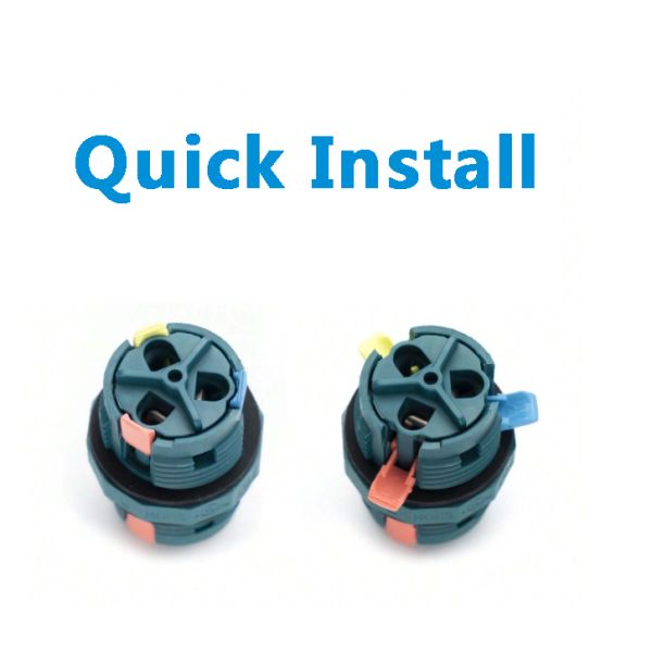 Ip68 Waterproof Electrical Connector 3-Pin Connector For 5-12 Mm Diameter Cable
