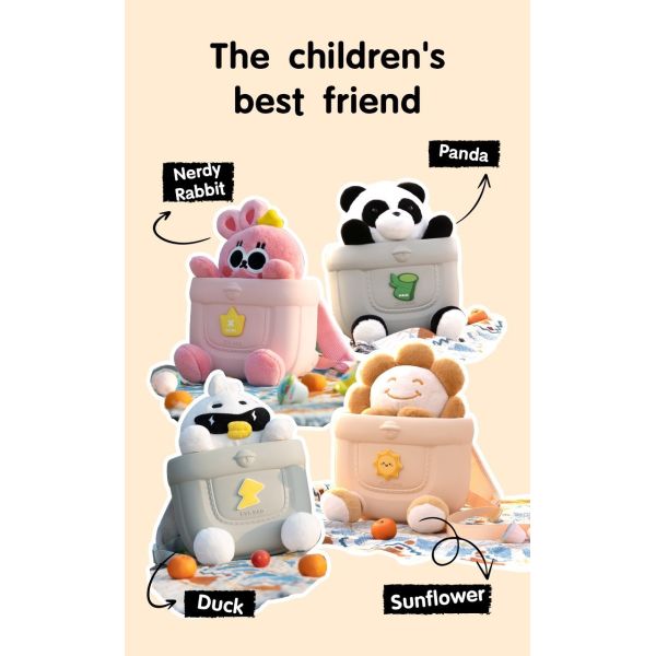 Custom Panda School Backpack Gift Kawaii Bag Plush Toy Backpack For Kids