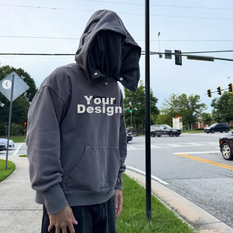Removable Mesh Mask Balaclava Hoodie Custom Logo OEM/ODM
