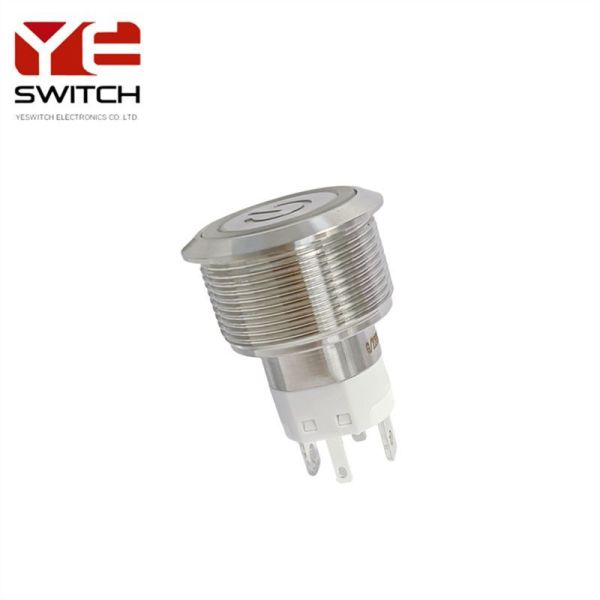 16A High Current Metal Push Button Switch IP67 Steel Push Button With Illuminated