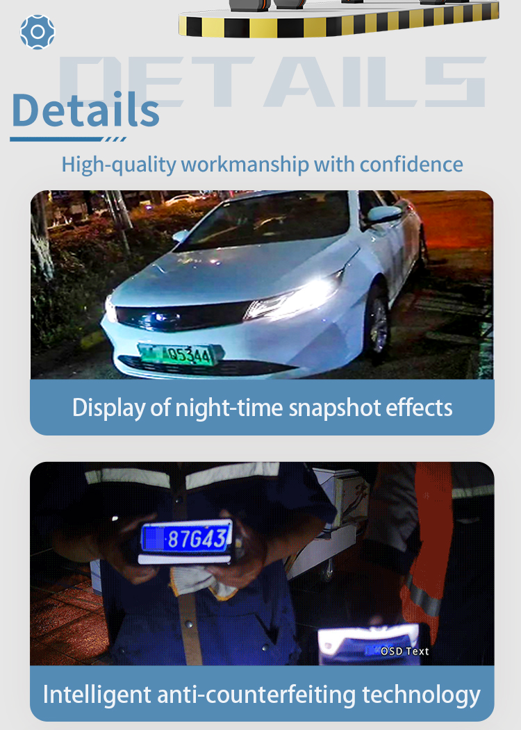 Automated License Plate Recognition ALPR System With RFID Turnstiles UHF Camera Technology