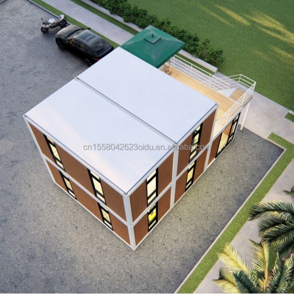 Mini Homes Tiny Houses Container Houses for Office Showroom and Restaurant in Pakistan Sandwich Panel 20ft Prefab Homes