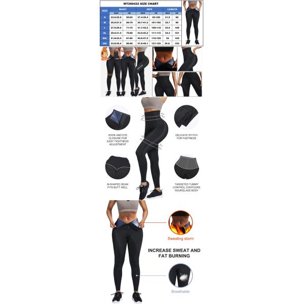 High waist trainer leggings for women sport leggings gym wear fitness neoprene suana