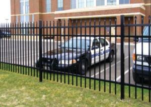 Buy cheap Anti Climb Picket 6ft High Wrought Iron Fence With 14ga Pipe product