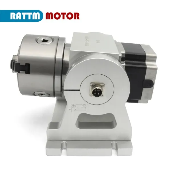 Laser Marking CNC Rotary Indexing Dividing Head With Nema 34 Stepper Motor