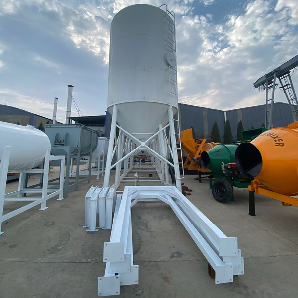 100 Tonnes Cement Storage Tank 80 Ton Concrete Plant Silo White Blue