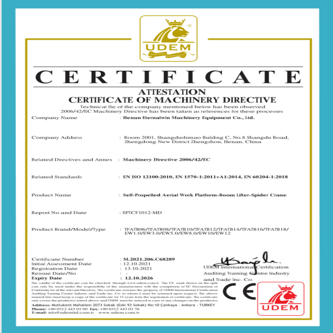 Rubber Crawler Cantilever Electric Crane Hydraulic Telescopic Outrigger Small Cranes for Narrow Space