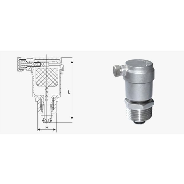 Customization 304 Stainless Steel Forging Automatic Exhaust Valve for Thread Connection