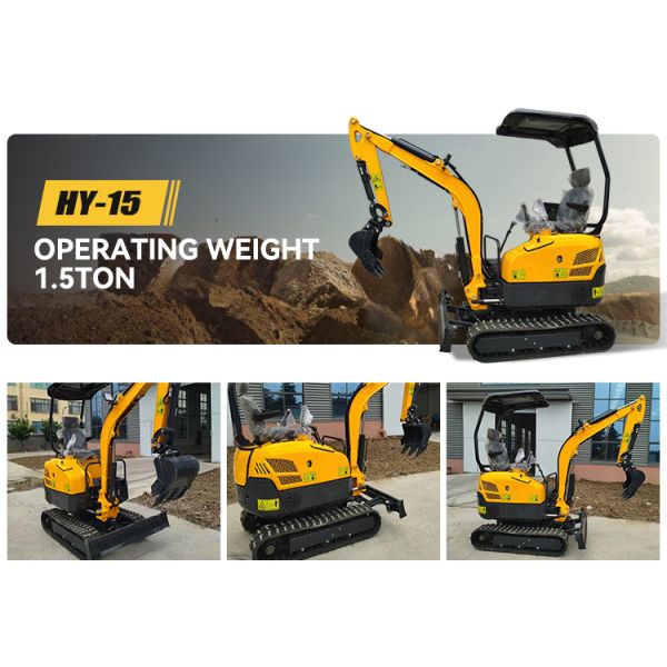 EPA/CE 1.5 Ton Mini Excavator Rubber Tracks for Mini Excavator Mini Excavator Kubota