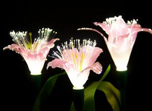 Buy cheap LED Fiber Optic Lily Lights Wedding Decorative Lights Park Scenic Spots Beautiful And Bright Decorative Lights product
