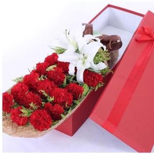 Buy cheap Flower Cardboard Gift Packaging Box Red Color Shock Resistant from wholesalers