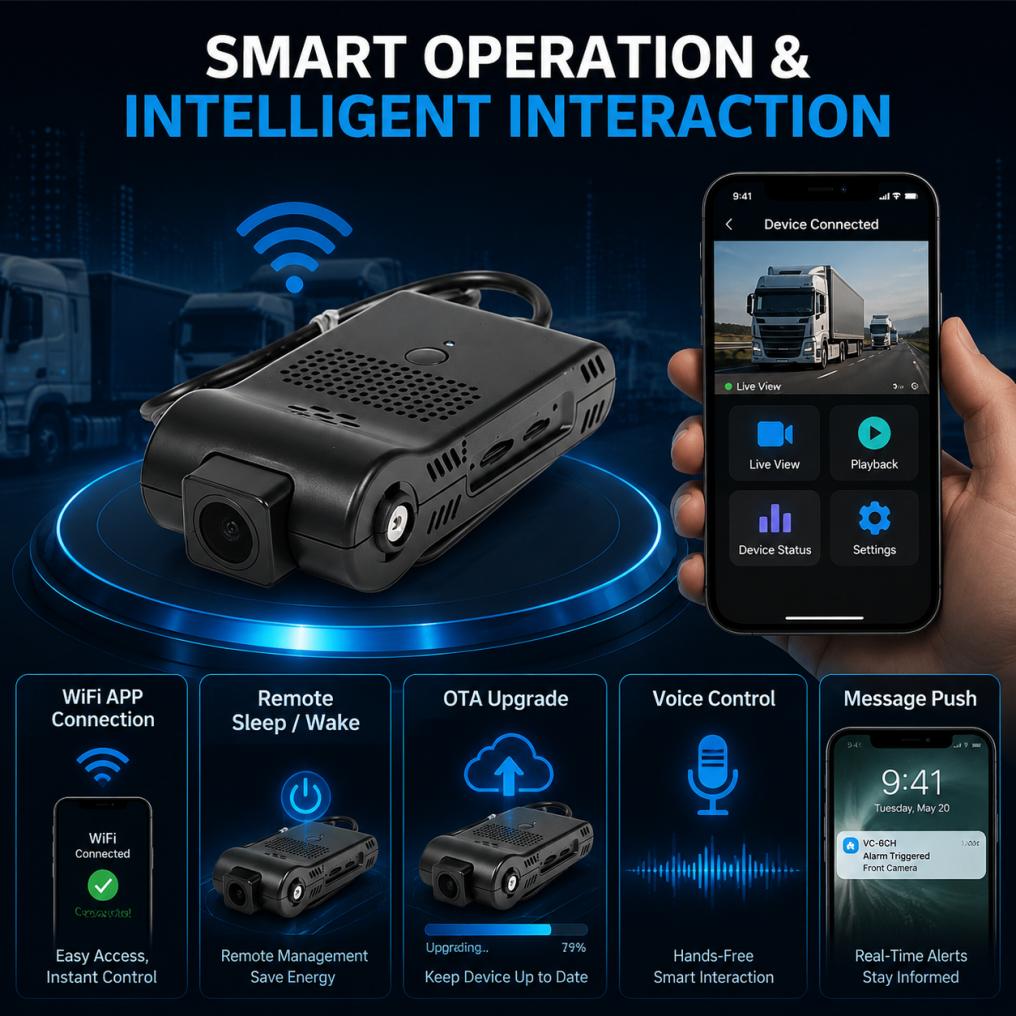 VC-6CH 4G Fleet Management Smart Video Terminal