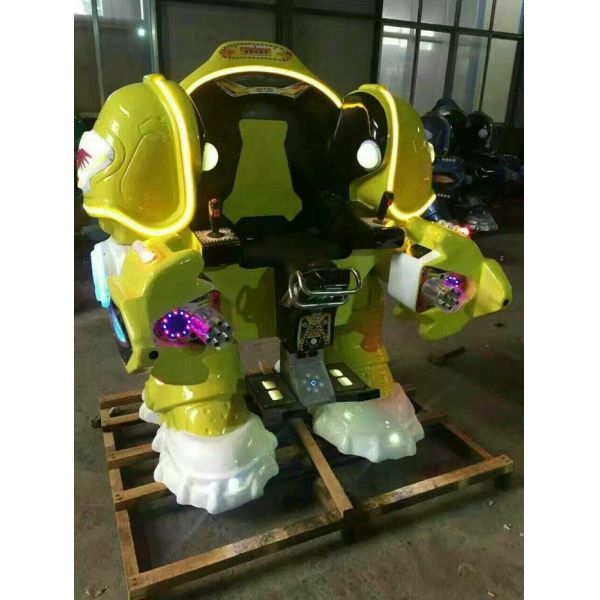 Walking Robot Shape Kiddie Bumper Cars Customized Color For Shopping Mall