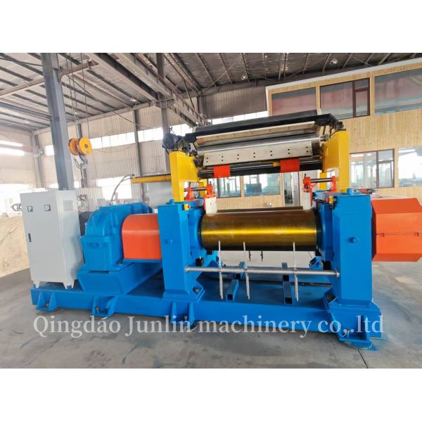 55kw 18 Inch Automatic Rubber Open Mixing Mill With Stock Blender XK-450