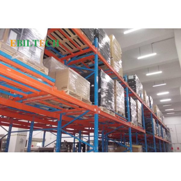 Stainless Push Back Racking System Heavy Duty Warehouse FIFO Storage