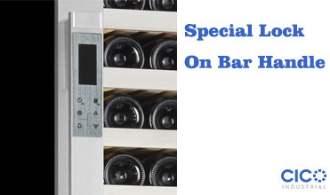 Upright Compressor Wine Cooler / Front Venting Wine Cooler Dual Zone