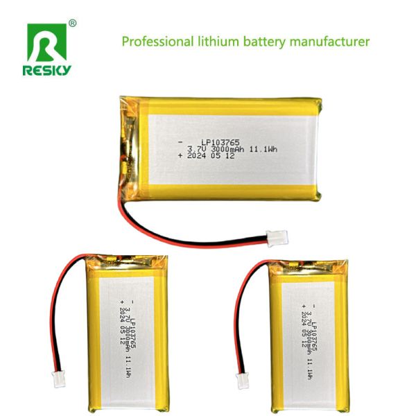 Rechargeable Li Polymer Cell 103765 3.7V 3000mAh 11.1wh For Digital Camera