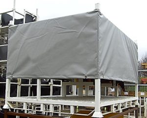 500D / 1000D PVC Coated Tarp , Customized Water Resistant Tarpaulin