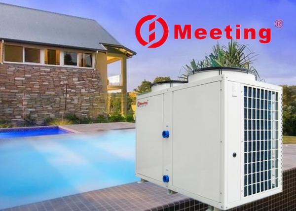 Quality 42KW Constant 38 Degree Swimming Pool Heat Pump Pool Water Heater 11000L/H Anti - Corrosion Heat Exchanger for sale