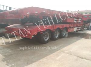 Heavy duty 3 axles 70tons capacity extendable low bed semi trailer ,Warranty Coverage 12 month lowbedtraier