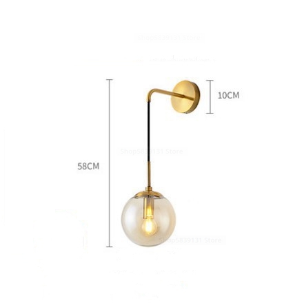 LED Glass Ball Mirror Living Room Decoration Wall lamps for bed room(WH-OR-34)