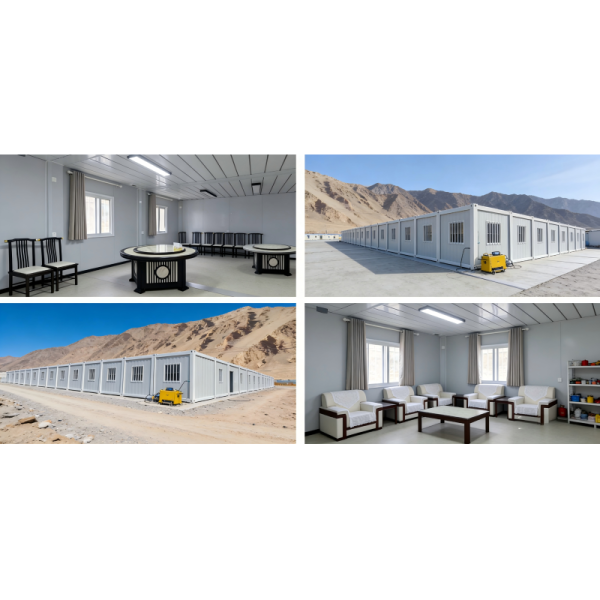 Insulated Modular Container House with Galvanized Steel Frame and Fireproof Design for Mining and Construction
