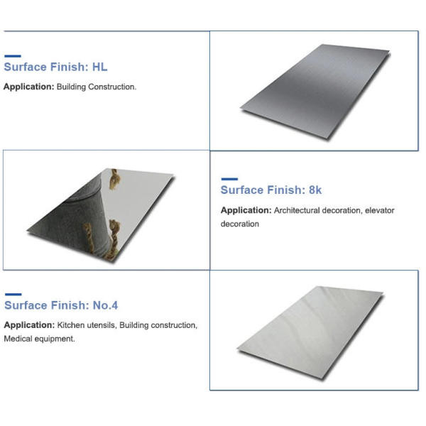 304 316 316l Stainless Plate Cold Rolled Mirror Surface For Architecture