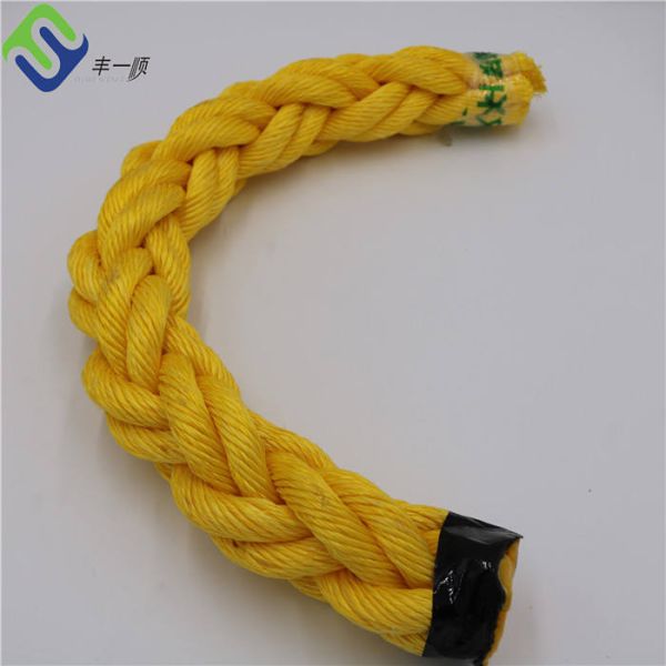 64mm 8 Strand PP Rope Marine Towing Polypropylene Floating Mooring Lines