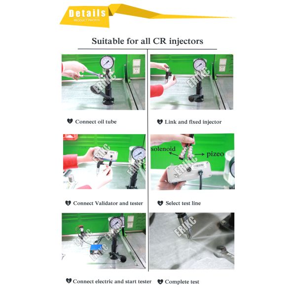 ERIKC common rail injector nozzle tester equipment diesel injector testing machine