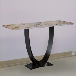Buy cheap Modern  Marble Top Hall Table , Hollow Base  Decorative Console Table product
