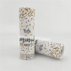 China Customized Round Gift Packaging Boxes , Cylinder Box Packaging Kraft Paper For Candy on sale