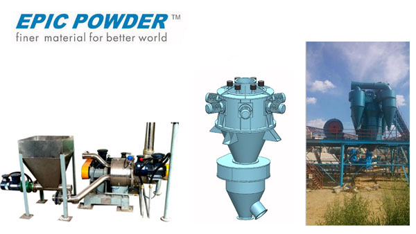 ITC Separator Air Classifying Mill / Air Classifier Machine Stepless Speed Adjustment