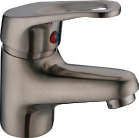 Buy cheap One Handle Deck Mounted Brushed Nickel Basin Tap Faucets , Antique Brass Bathroom Faucets product