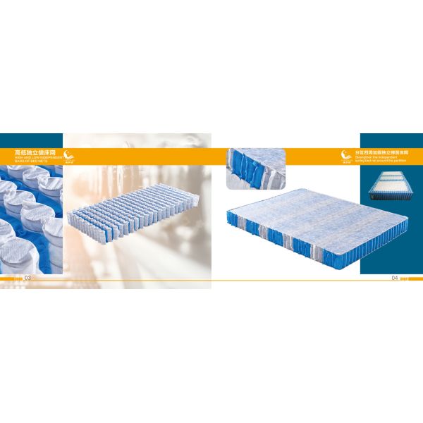 Pocket Bonnell Spring Mattress , High Elasticity Bonnell Memory Foam Mattress