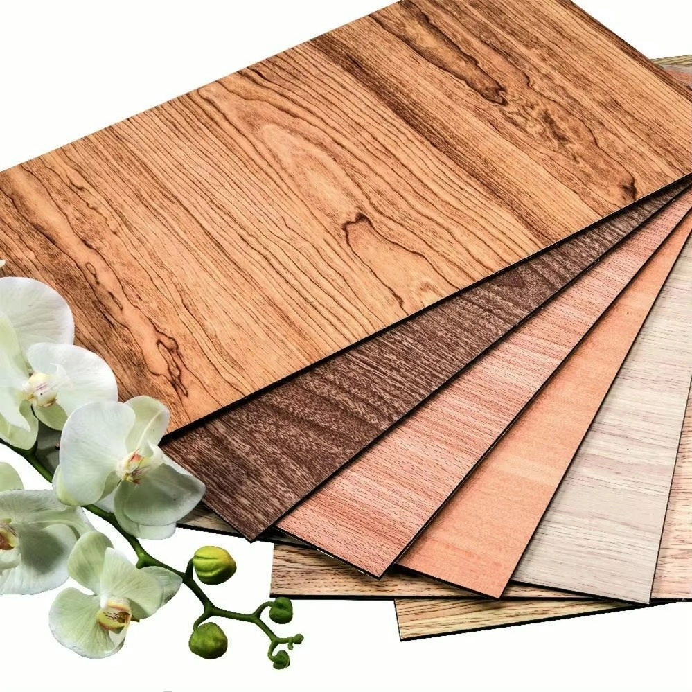 3mm Scratch-resistant Dark Red Aluminum Wood Finish Wood Grain Acm Panels Pvdf Coating Composite Panels