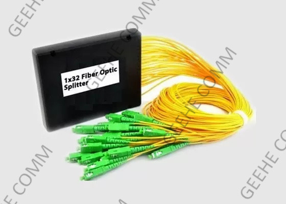 Quality SC/APC ABS Module Pigtailed 1x32 Fiber Optic Cable Splitter for sale