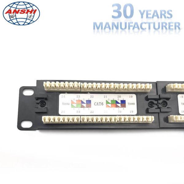 RACK MOUNT PATCH PANEL 24 PORT 19 Inch CAT5E/CAT6/CAT6 UTP RACK MOUNT PATCH PANEL