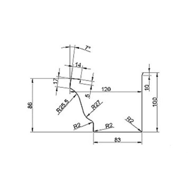 Steel Rain Gutter Roll Forming Machine , Gutter Making Machine Unique Designed