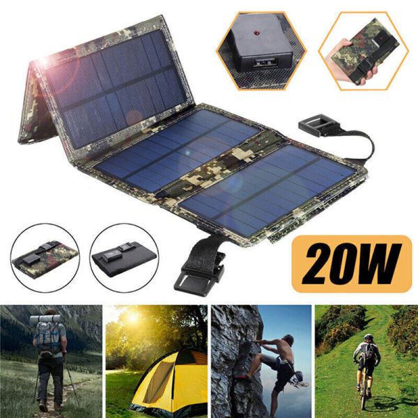 Backpacking 100w Portable Solar Panel Charger For Smartphones