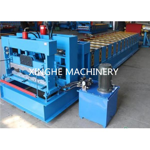 3kw Roof Roll Forming Equipment / Tiles Making Machine With 9 Rows Rollers