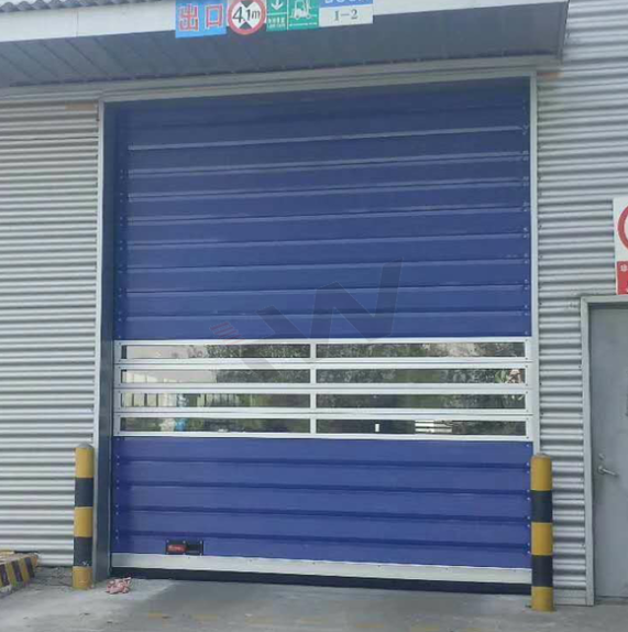 Rigid Fast High Speed Spiral Door Aluminium Roller Shutter 220V For Safety