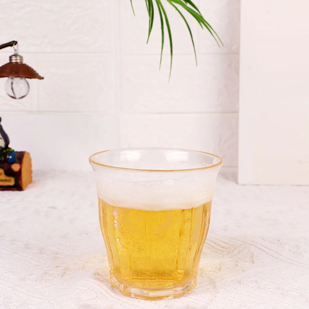 Custom Logo Plastic Shot Glass 250ml Nine Angle Cup Lightweight For Events Parties